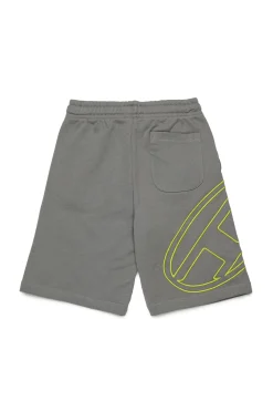 DIESEL Shorts in felpa con maxi logo Oval D | Bambino Oval D By Diesel | Oval D By Diesel