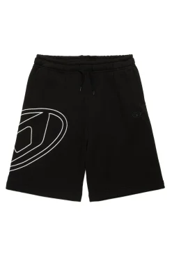 DIESEL Shorts in felpa con maxi logo Oval D | Bambino Oval D By Diesel | Oval D By Diesel