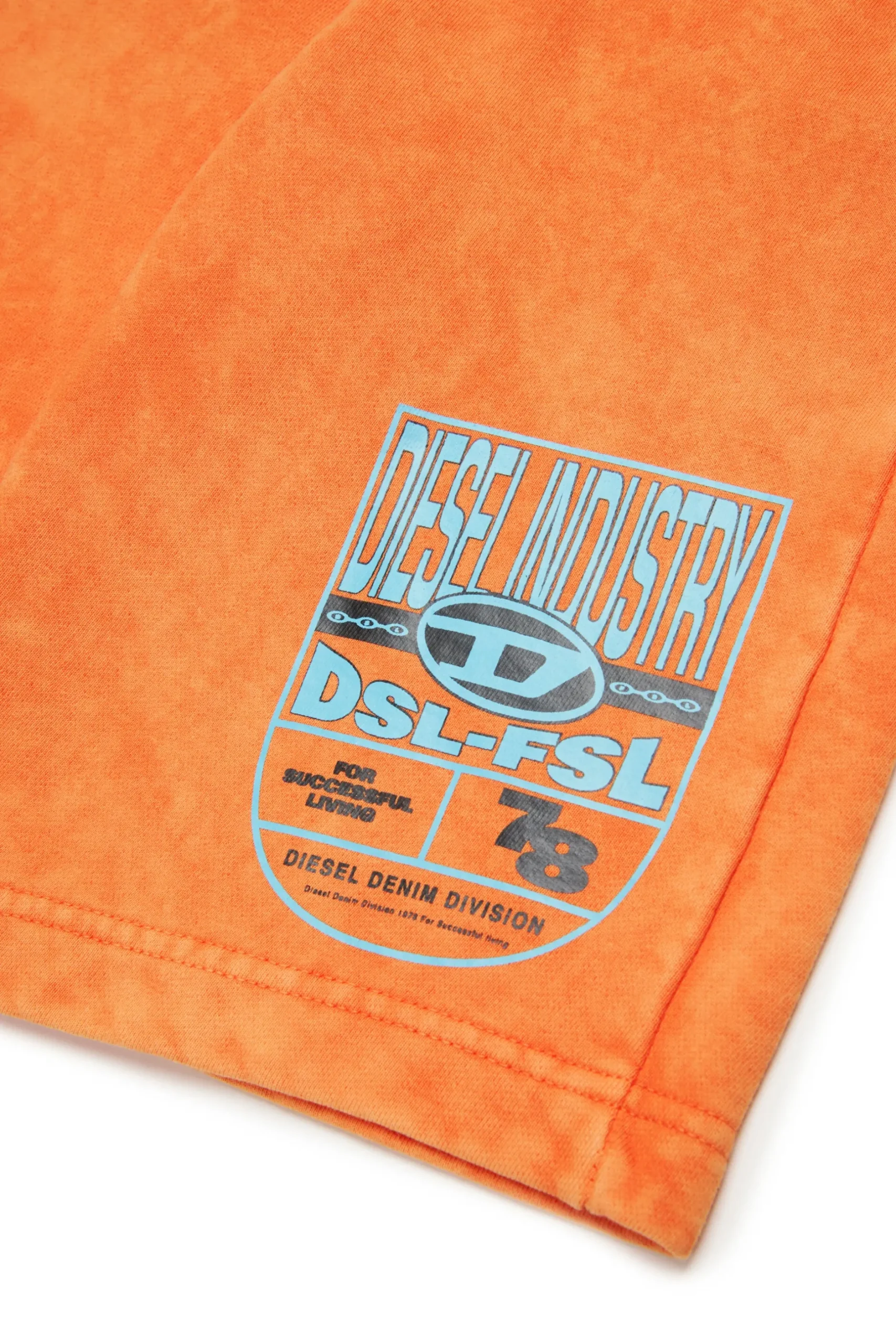 DIESEL Shorts in felpa marmorizzata con scudetto | Bambino Shorts