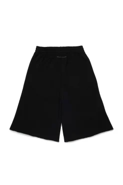 MM6 MAISON MARGIELA Shorts wide leg in felpa con splits | Bambino Shorts | Shorts