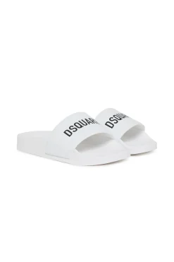 DSQUARED2 Slide slippers with logo | Bambino Sandali E Ciabatte | Ciabatte E Sandali