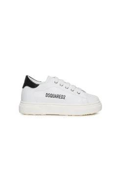 DSQUARED2 Sneakers basse in pelle con logo | Scarpe | Neonato