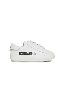DSQUARED2 Sneakers basse in pelle con logo | Scarpe | Neonato