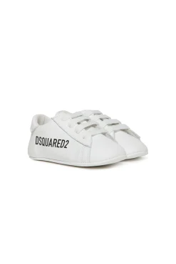 DSQUARED2 Sneakers basse in pelle con logo | Scarpe | Neonato