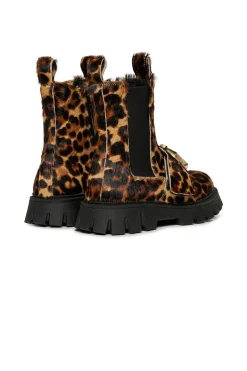 DSQUARED2 Stivali Chelsea in pelle leopardata | Stivali E Anfibi | Anfibi E Stivali