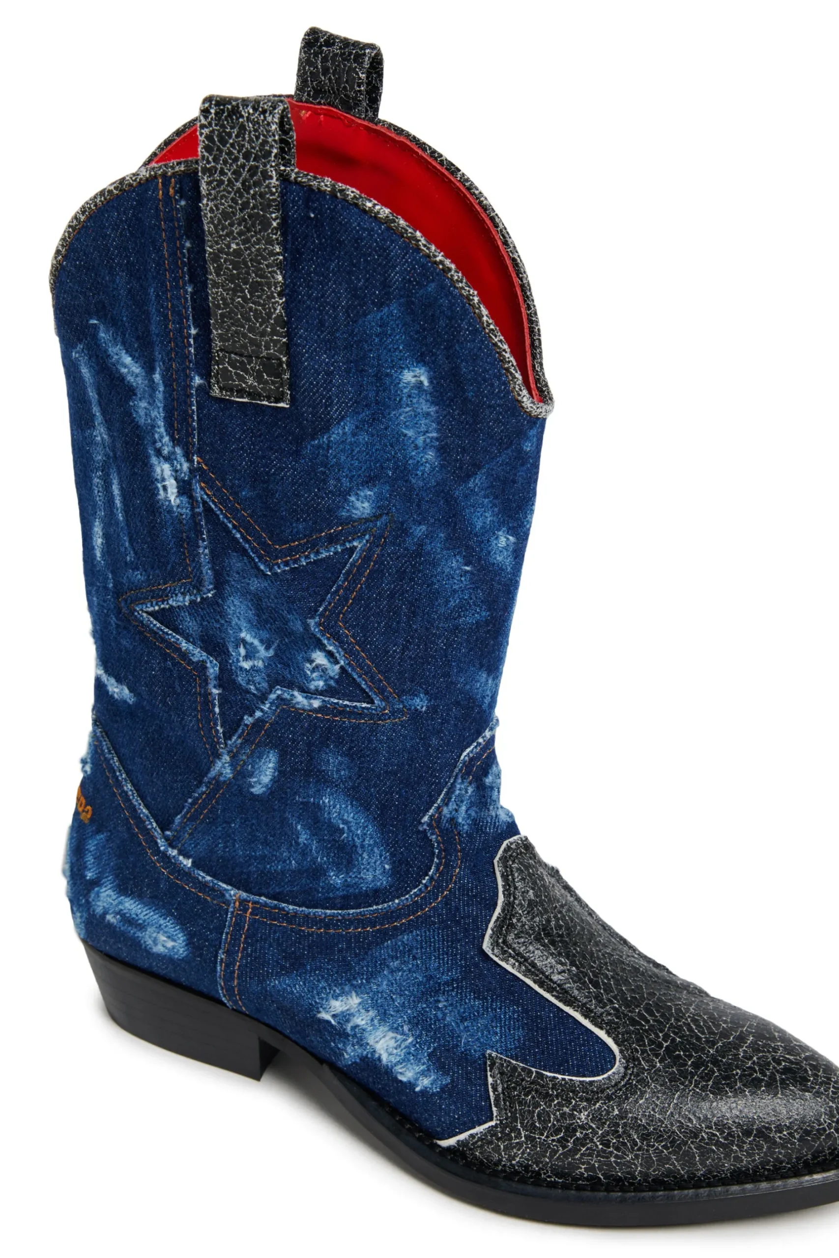DSQUARED2 Stivali texani in denim Super Star | Stivali E Anfibi | Anfibi E Stivali