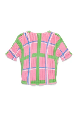 MARNI Top in maglia a coste allover Check | Maglieria
