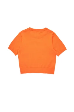 DIESEL Top in maglia rasata con logo Oval D | Bambino Maglieria | Oval D By Diesel