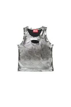 DIESEL Top smanicato con finishing metallizzato | Bambino T-Shirts | Oval D By Diesel