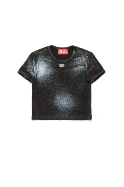 DIESEL T-shirt a costine con finishing mylar | T-Shirts
