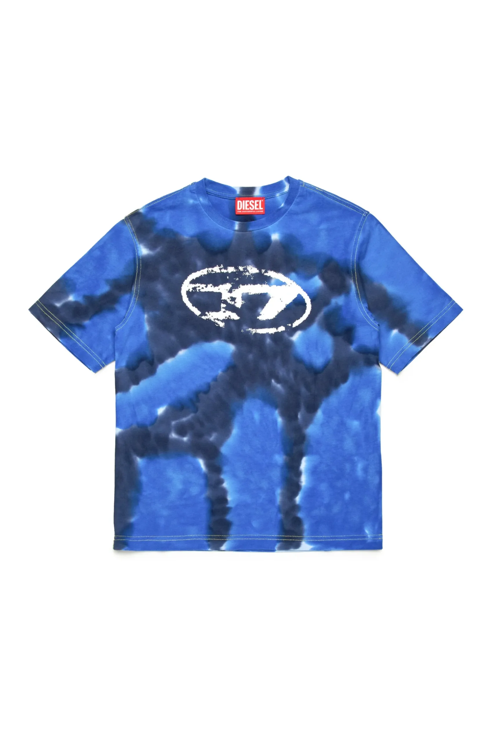DIESEL T-shirt batik con logo Oval D | Bambino Oval D By Diesel | Oval D By Diesel