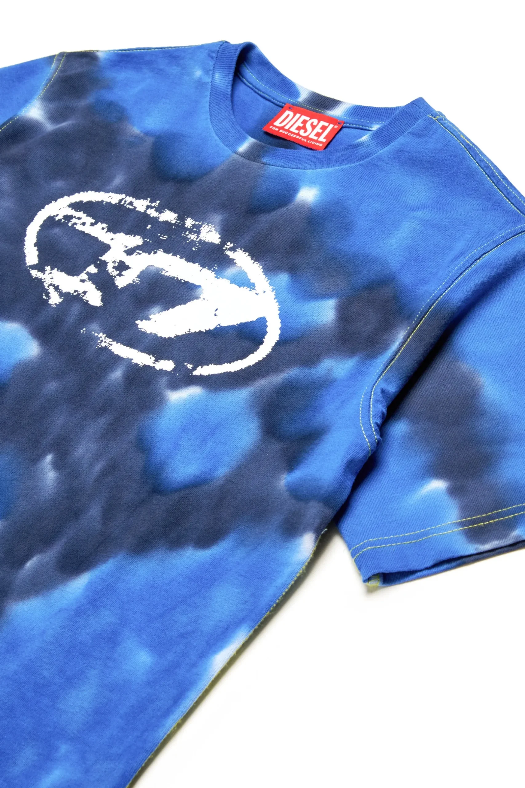 DIESEL T-shirt batik con logo Oval D | Bambino Oval D By Diesel | Oval D By Diesel