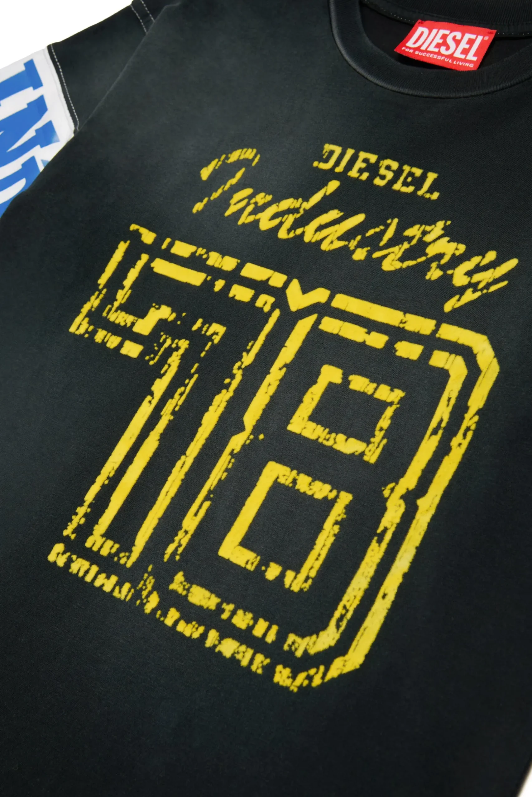 DIESEL T-shirt colorblock con grafica college | Bambino Activewear | Activewear