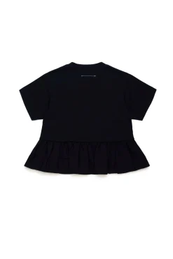 MM6 MAISON MARGIELA T-shirt con doppia balza | Bambino T-Shirts | T-Shirts