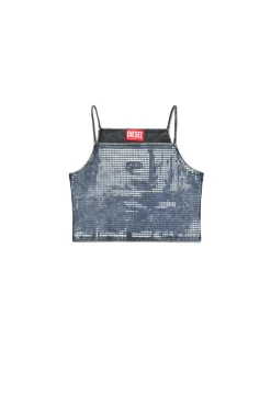DIESEL T-shirt con finishing mylar e paillettes | T-Shirts