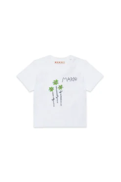 MARNI T-shirt con fiorellini ricamati | T-Shirt