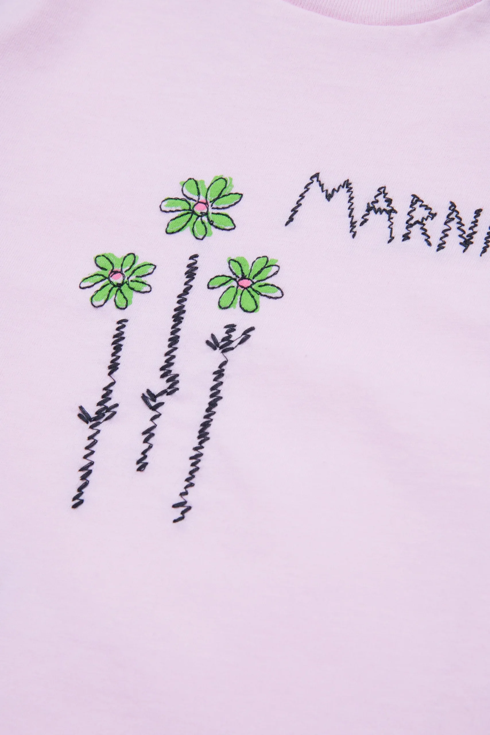 MARNI T-shirt con fiorellini ricamati | T-Shirt