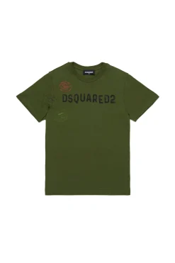 DSQUARED2 T-shirt con grafica Passport | Bambino T-Shirts | Logomania
