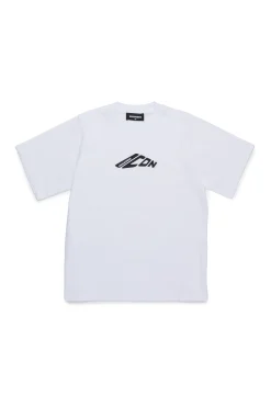DSQUARED2 T-shirt con logo a contrasto | Bambino T-Shirts | Logomania