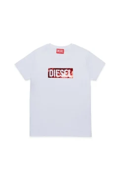 DIESEL T-shirt con logo paillettes | T-Shirts