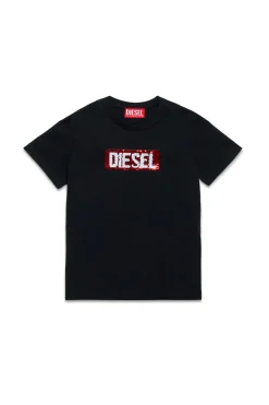 DIESEL T-shirt con logo paillettes | T-Shirts