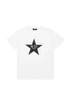 N°21 T-shirt con stella logo | Bambino T-Shirts