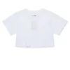 MM6 MAISON MARGIELA T-shirt cropped con logo istituzionale | Bambino T-Shirts | Logomania