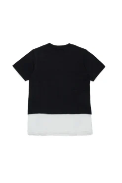 N°21 T-shirt double-layer con pizzo | T-Shirts