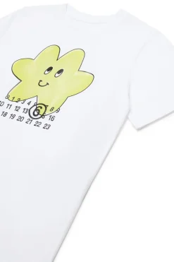 MM6 MAISON MARGIELA T-shirt in jersey con grafica Happy Star | Bambino T-Shirts | Logomania