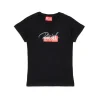 DIESEL T-shirt in jersey con logo glitter sovrapposto | T-Shirts