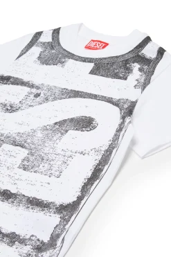 DIESEL T-shirt in jersey con maxi logo | Bambino T-Shirts | T-Shirts