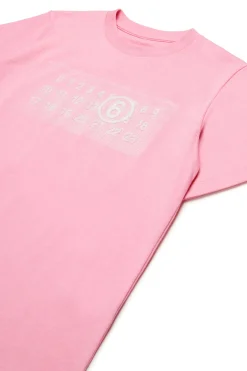 MM6 MAISON MARGIELA T-shirt in jersey con Numeric Logo Pixel | Bambino T-Shirts | Logomania