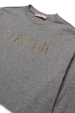 MARNI T-shirt manica lunga con logo baguette | T-Shirts