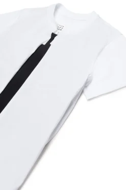 MM6 MAISON MARGIELA T-shirt re-cut con dettagli a taglio vivo | Bambino T-Shirts | T-Shirts