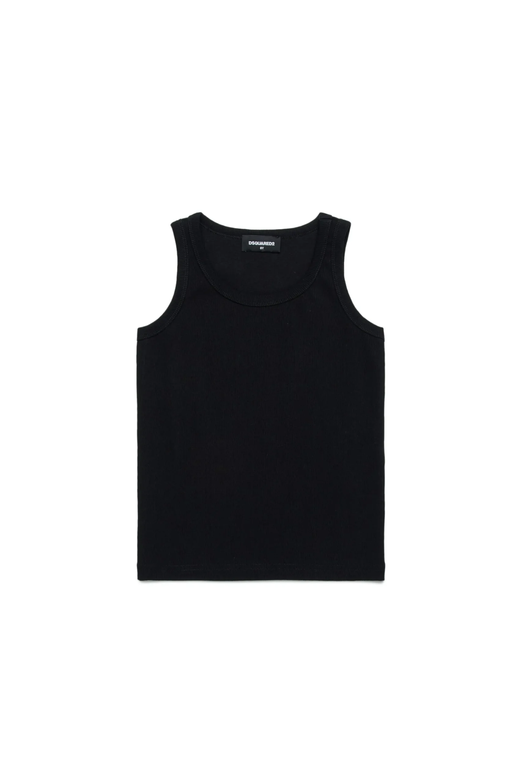 DSQUARED2 T-shirt smanicata a costine con logo | Bambino T-Shirts | Swimwear