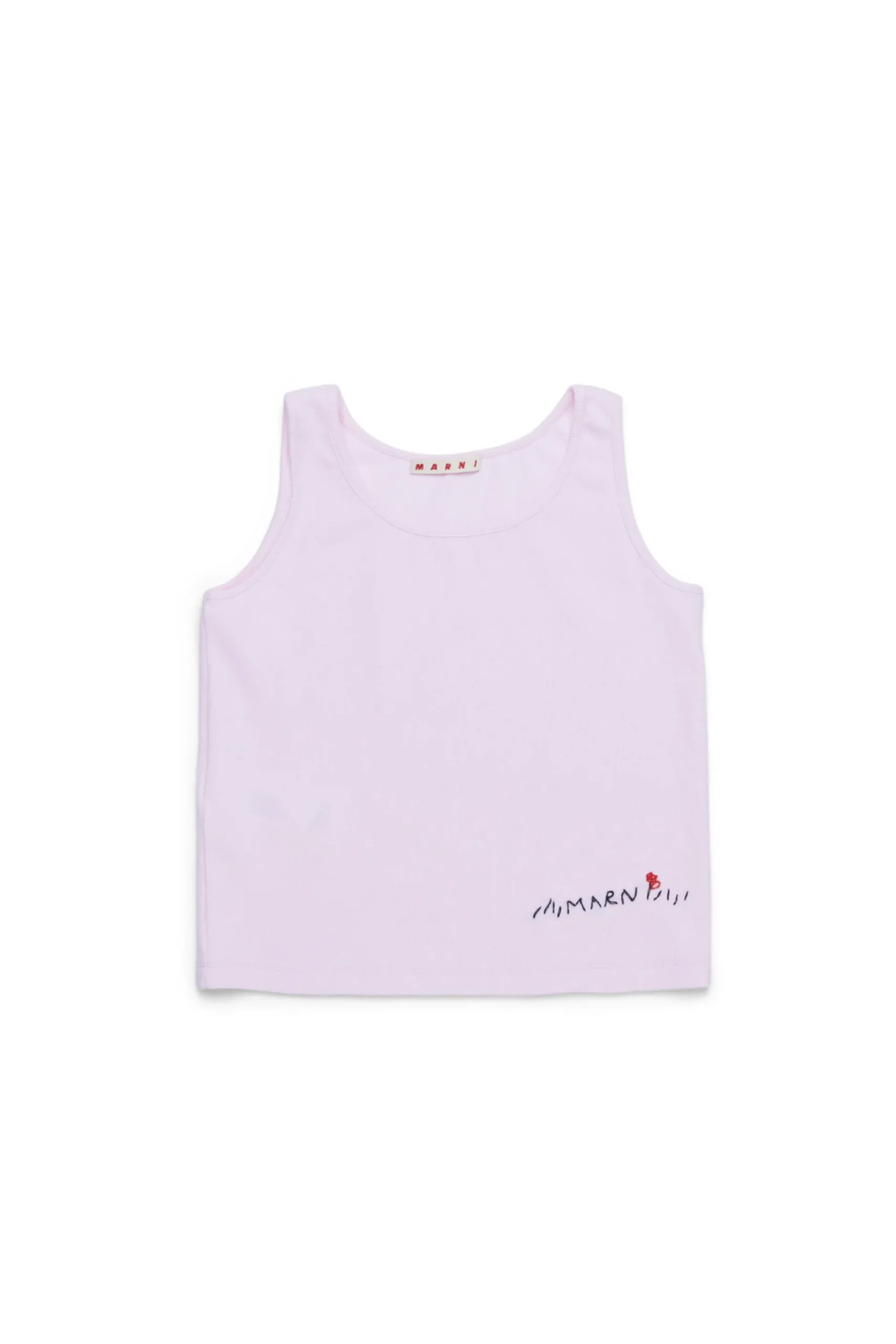 MARNI T-shirt smanicata con logo Flower | T-Shirts