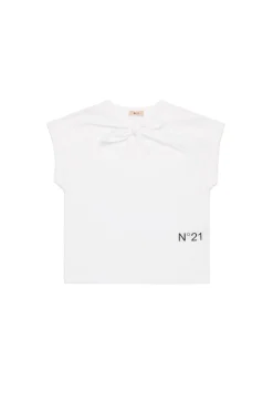 N°21 T-shirt smanicata con nodo | T-Shirts