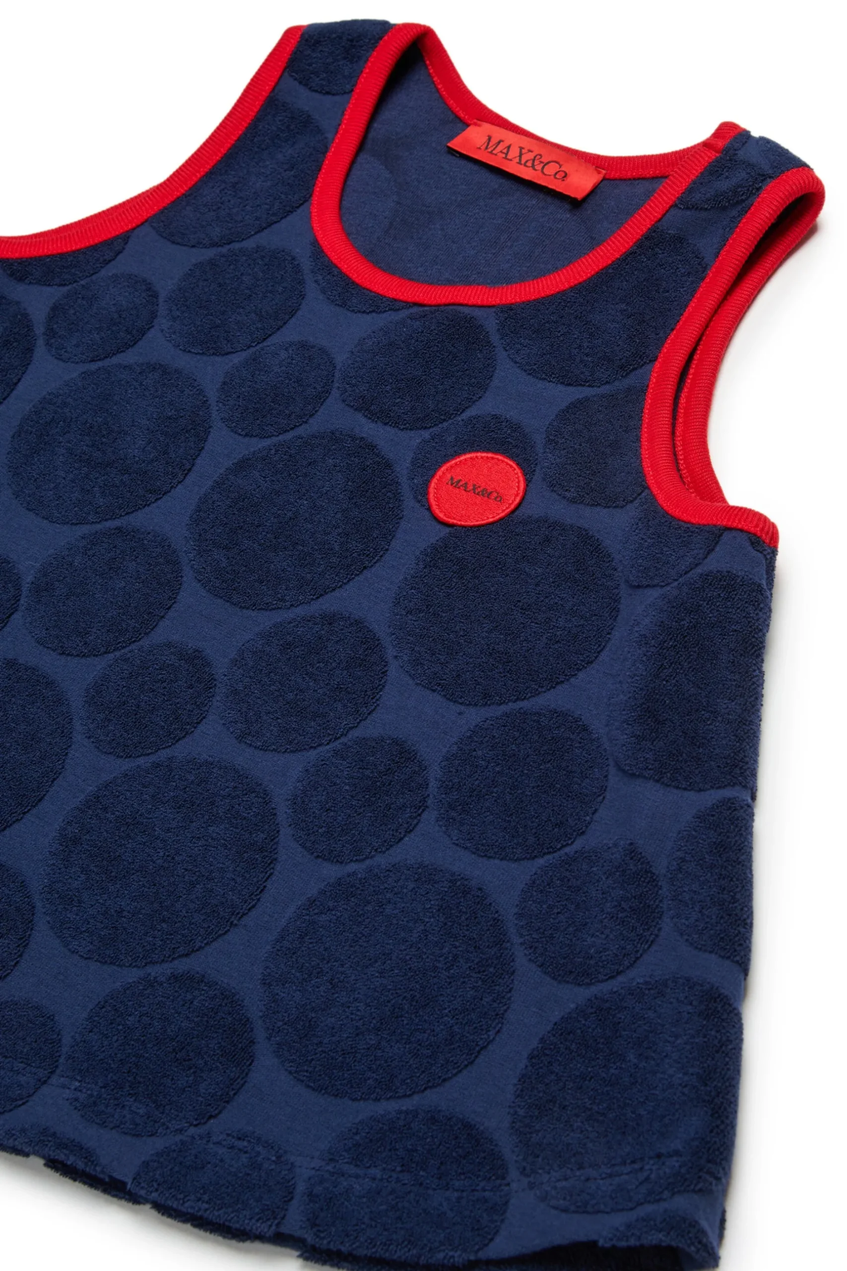 MAX&Co. T-shirt smanicata in spugna allover Polka Dots | T-Shirts