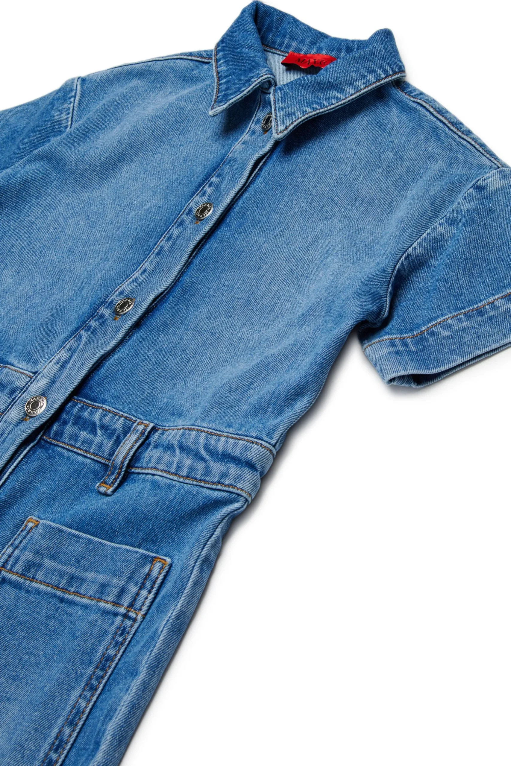 MAX&Co. Tuta in denim blu medio sfumato | Bambino Tute | Denim-Mania