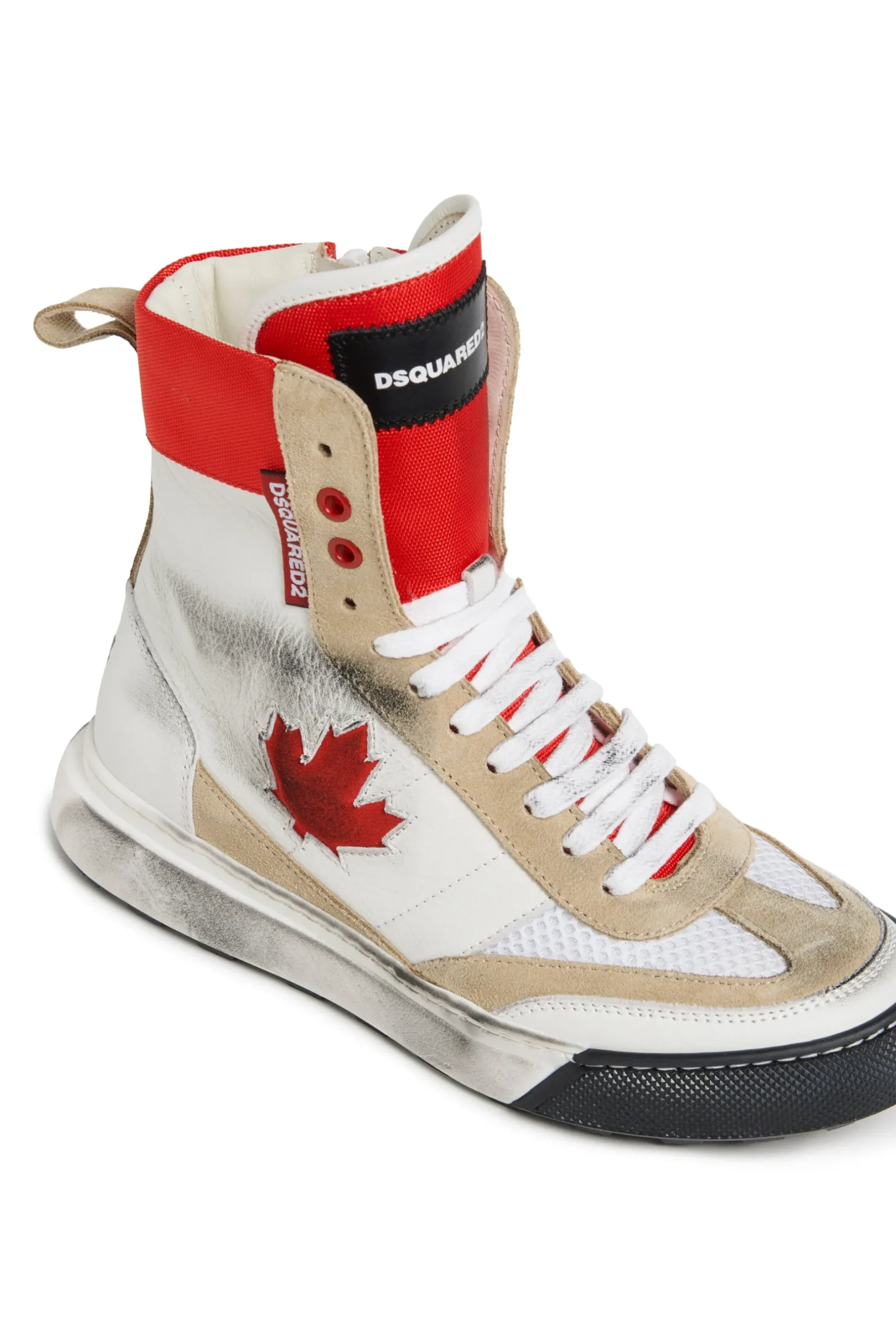DSQUARED2 Vintage effect boxer high trainers | Bambino Sneakers | Sneakers