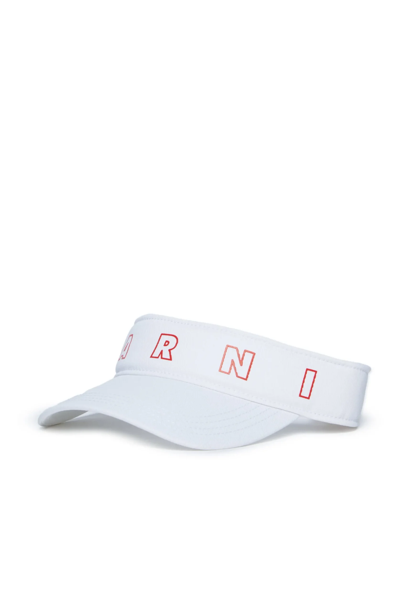 MARNI Visiera in gabardina con logo Outline | Bambino Berretti E Cappelli | Logomania