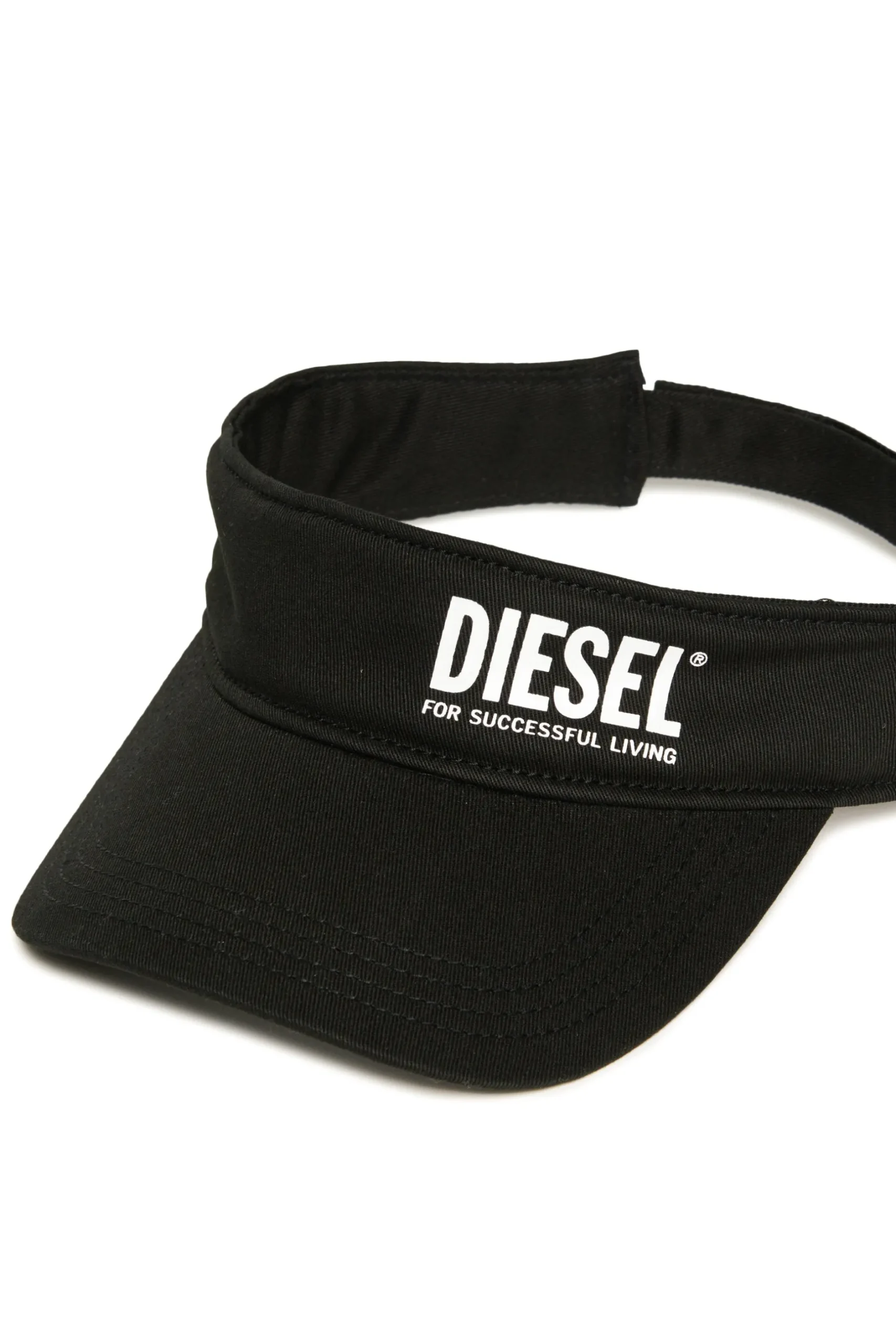 DIESEL Visiera in gabardina con logo istituzionale | Bambino Berretti E Cappelli | Swimwear